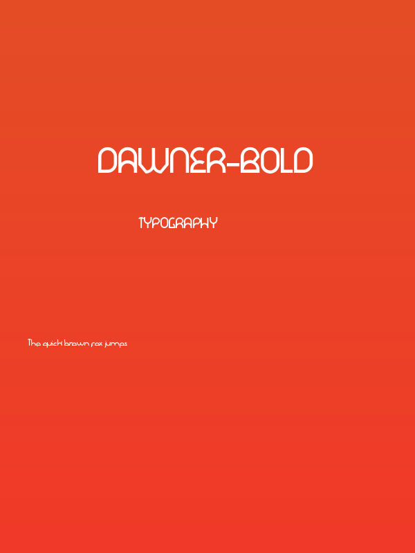 Dawner-Bold Poster
