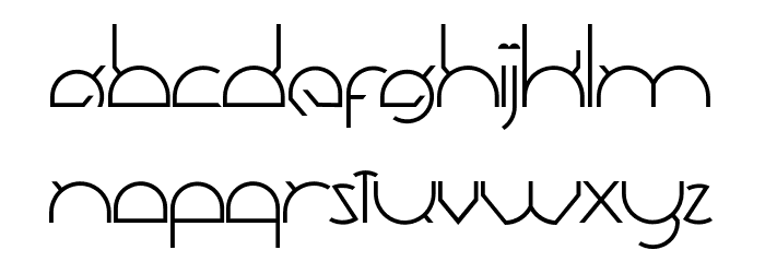 Dawner-Light Font LOWERCASE