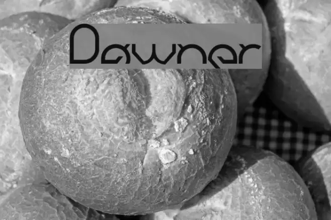 Dawner Font examples