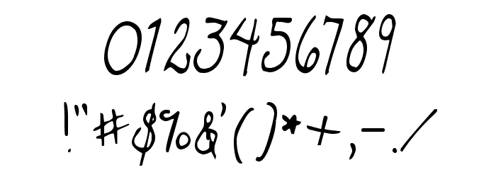 Dawning of a New Day Font OTHER CHARS