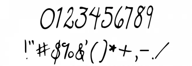 Dawning of a New Day Font OTHER CHARS