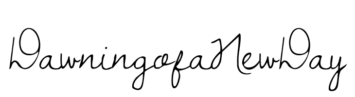 DawningofaNewDay Font
