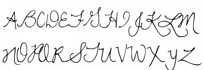 DawningofaNewDay Шрифта ВЕРХНИЙ