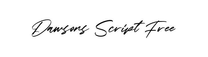 Dawsons Script Free  フリーフォントのダウンロード
