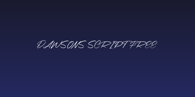 Dawsons Script Free Social Header