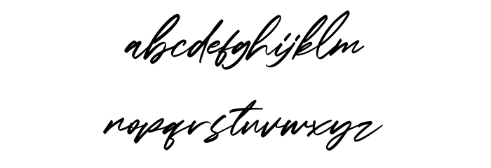 Dawsons Script Free Font LOWERCASE