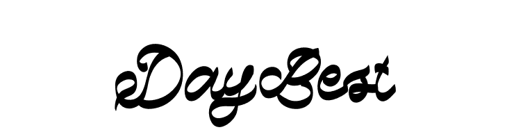Day Best  Frei Schriftart Herunterladen