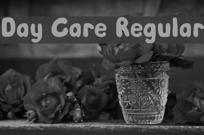 Day Care Regular Font examples