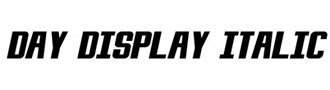 Day Display Italic  baixar fontes gratis