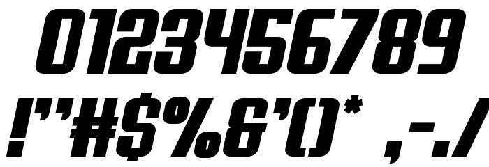 Day Display Italic Font OTHER CHARS