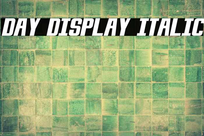 Day Display Italic Example 2
