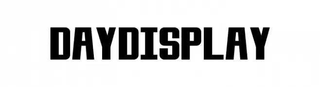 Day Display  フリーフォントのダウンロード