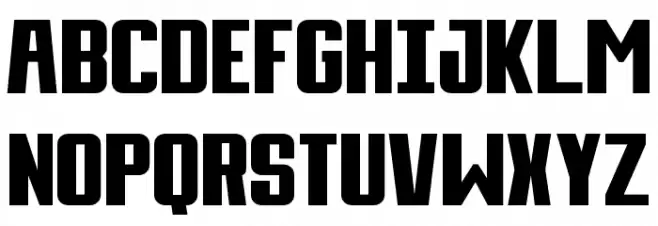 Day Display Font LOWERCASE