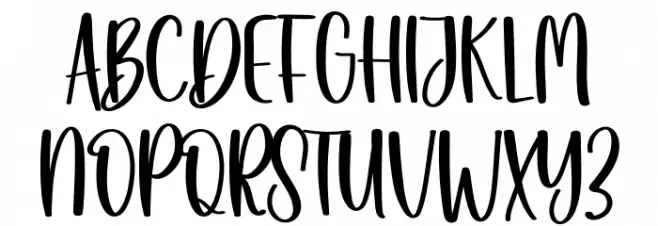 Day Of Christmas Schriftart Groß
