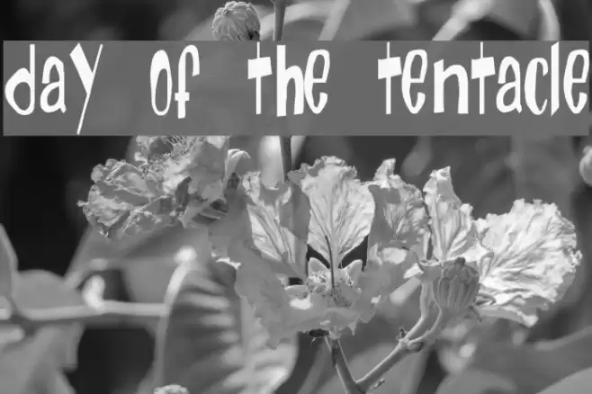 Day Of The Tentacle Schriftart examples