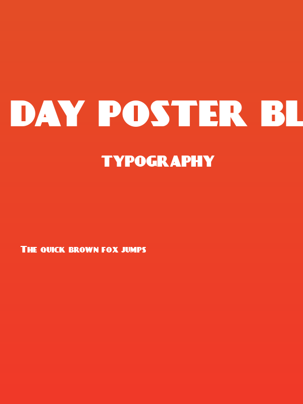 Day Poster Black NF Poster