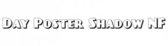 Day Poster Shadow NF  Descarca Fonturi Gratis