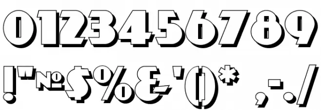 Day Poster Shadow NF Polices AUTRES CHARS