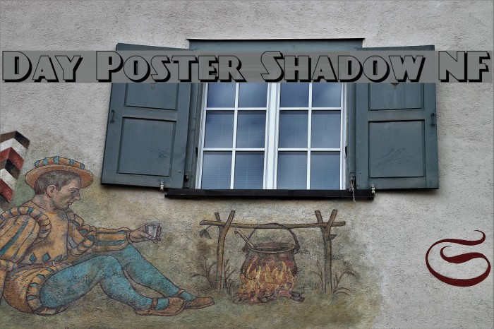 Day Poster Shadow NF Font examples