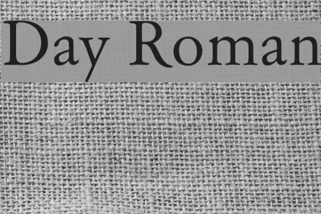 Day Roman Font examples