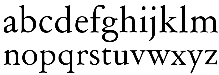 Day Roman Font LOWERCASE