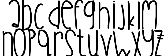 DayDreaming Font LOWERCASE