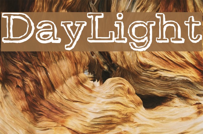 DayLight Fonte examples