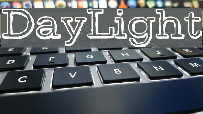 DayLight Fonte examples