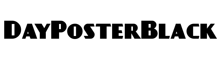 DayPosterBlack Font