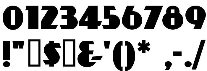 DayPosterBlack Font OTHER CHARS