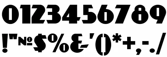 DayPosterBlackNF Font OTHER CHARS