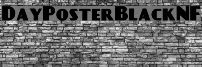 DayPosterBlackNF Font examples
