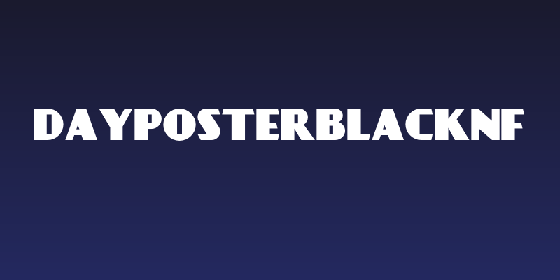 DayPosterBlackNF Social Header