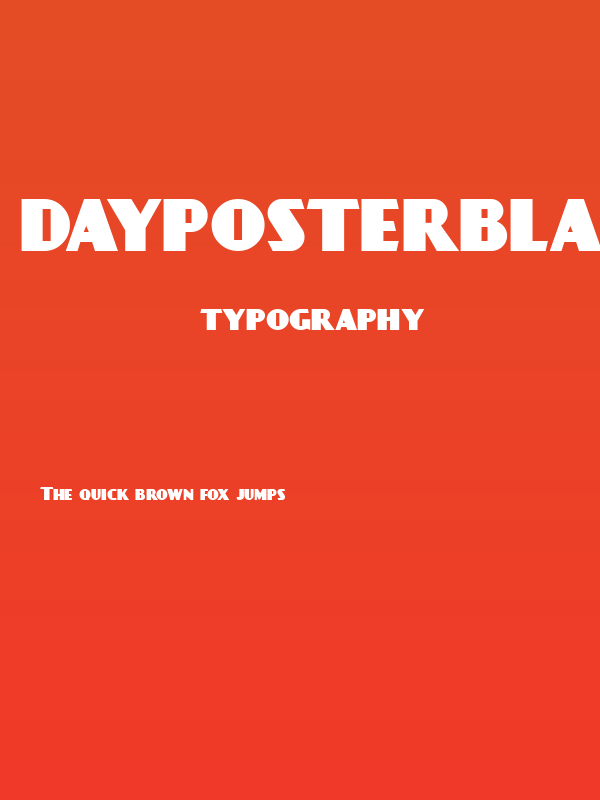 DayPosterBlack Poster