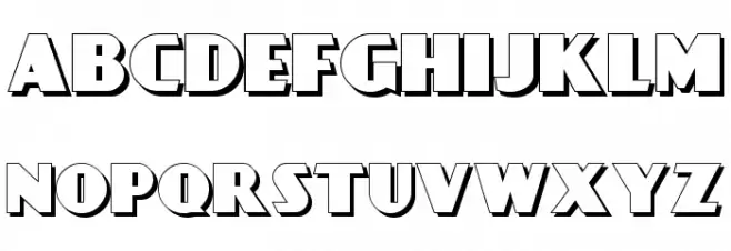 DayPosterShadowNF Шрифта ВЕРХНИЙ
