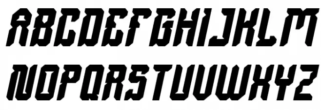 Dayak Shield Bold Italic Fonte MAIÚSCULAS