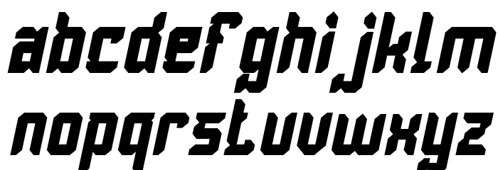 Dayak Shield Bold Italic Font LOWERCASE
