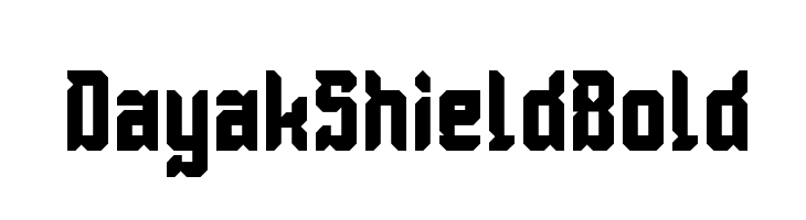 Dayak Shield Bold  font caratteri gratis