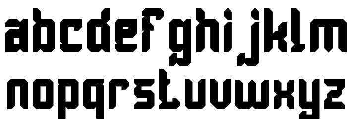 Dayak Shield Bold Font LOWERCASE