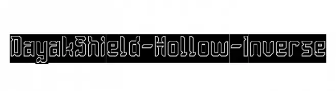 Dayak Shield-Hollow-Inverse  Frei Schriftart Herunterladen