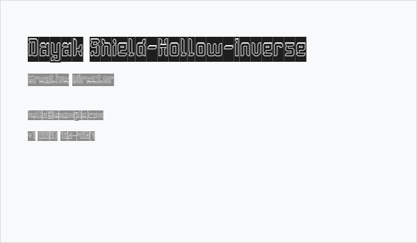 Dayak Shield-Hollow-Inverse Business Card