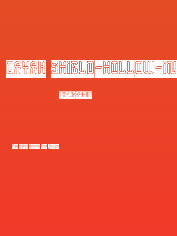 Dayak Shield-Hollow-Inverse Poster