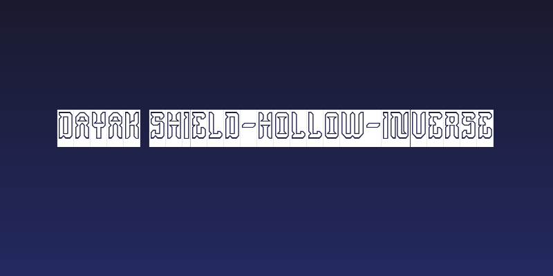 Dayak Shield-Hollow-Inverse Social Header