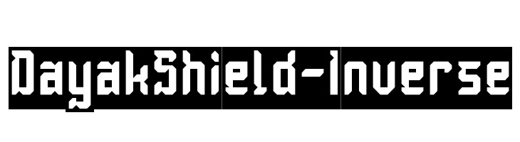 Dayak Shield-Inverse  les polices de caractères gratuit tlcharger