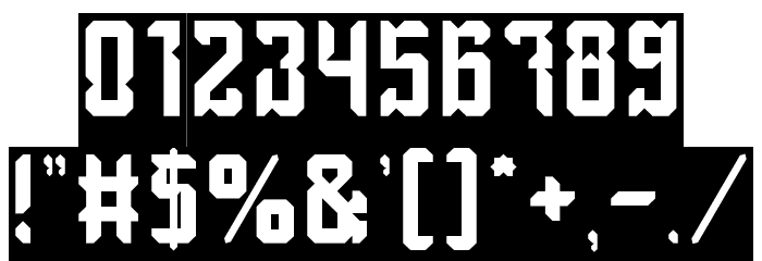 Dayak Shield-Inverse Font OTHER CHARS