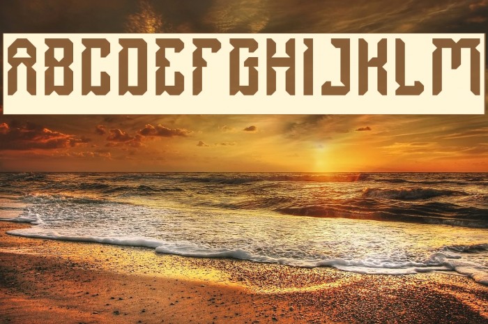 Dayak Shield-Inverse Font examples