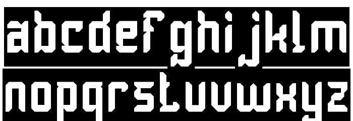 Dayak Shield-Inverse Font LOWERCASE