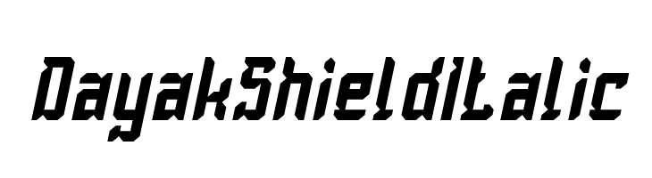Dayak Shield Italic  لخطوط تنزيل