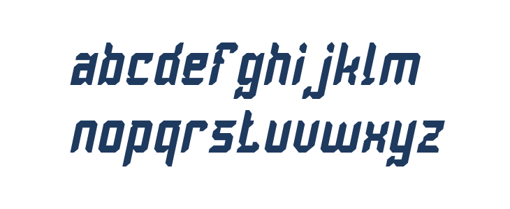 Dayak Shield Italic Lowercase