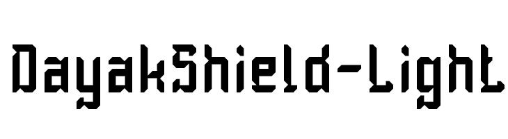 Dayak Shield-Light  免费字体下载
